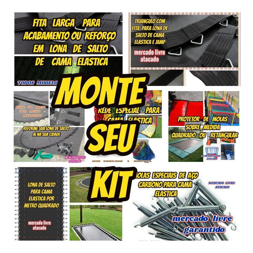 Cama Elastica Pula Pula Reparo P/lona De Salto Kit C/3 Reparos De 18x18cnt Sabe Aqueles Furos Agora É Só Consertar
