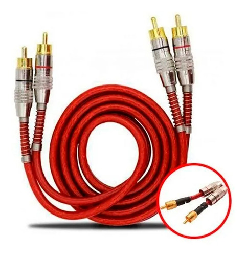 Kit Tech One Automotivo Com 03 Cabos 1m + 1 Cabo Rca 5m