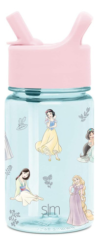 Botella De Agua Niños De Disney De Plástico Sin Bpa T...