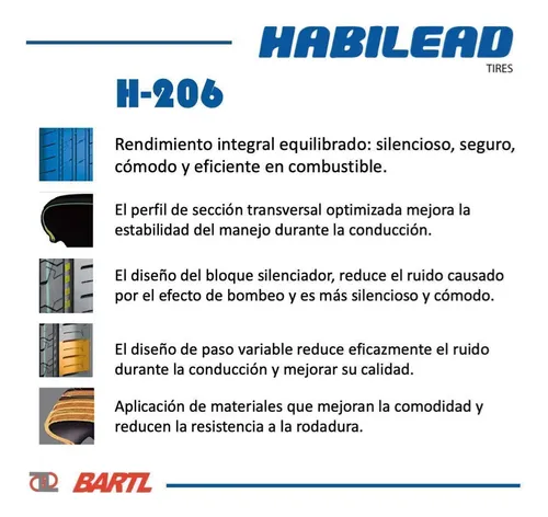 Cubierta 175/70/14 X4 Habilead Practical Max H206 84 H