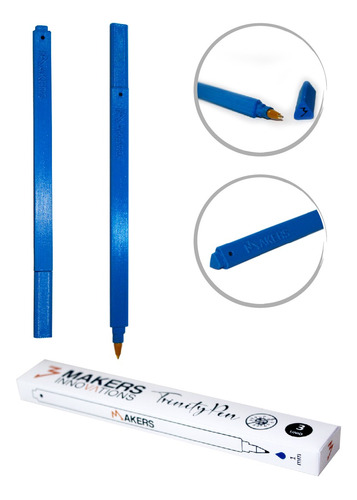 Lápiz Ejecutivo Antibacterial Trinitypen De 3makers 3 Unids