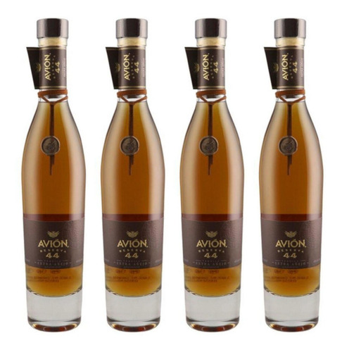 Pack De 4 Tequila Avion Reserva 44 Extra Añejo 100% 750 Ml
