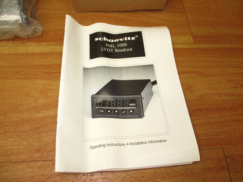 Schaevitz Sensors Pml1000 *new* Lvdt Readout Panel Meter Ccb