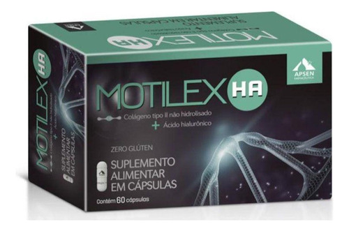 Motilex Ha Colágeno Não Hidrolisado+ácido Hialurônico 60 Cap