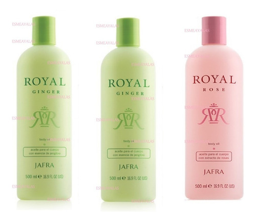 Jafra Set Aceite Jengibre 1 Litro+ Rosas 500 Ml Envio Gratis