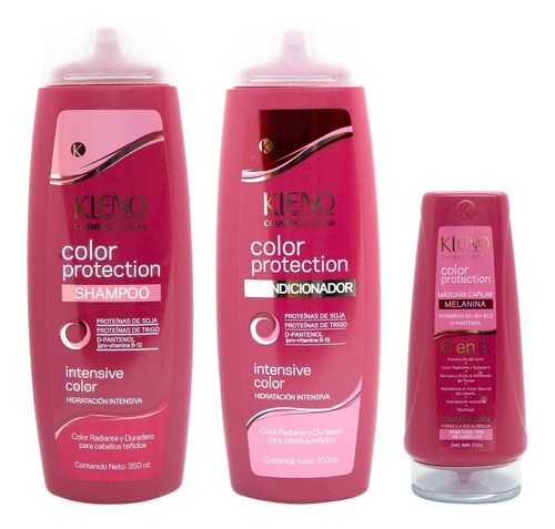 Kleno Color Protection Shampoo + Acondicionador + Mascara