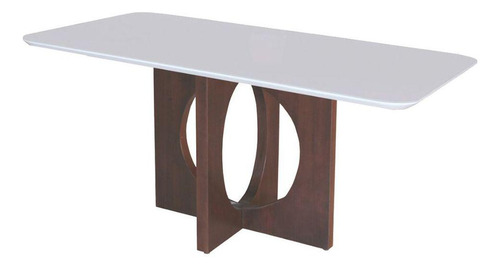 Conjunto Sala De Jantar Mesa Barcelona 6 Cadeiras Off White