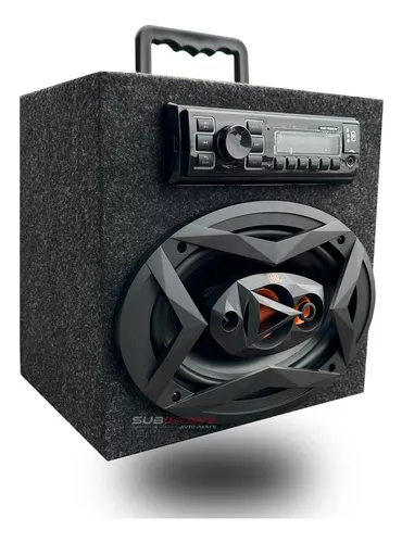 Caixa Bob Ativa 6x9 Jbl C/ Bateria 120 Rms + Bluetooh, Usb - R$ 1.027