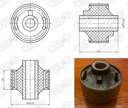 Buje De Parrilla Inferior 01 (gde) Ayd Toyota Rav 4 04-06