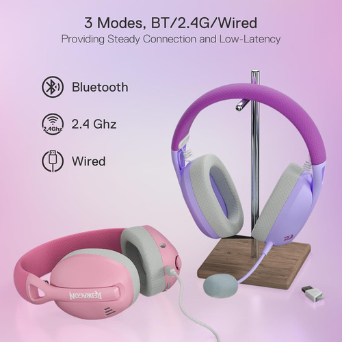 Auriculares Gamer Inalambricos Redragon Ire Bluetooth Pc Ps5