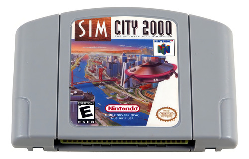 Cartucho de mapa Sim City 2000 Nintendo 64 N64 US