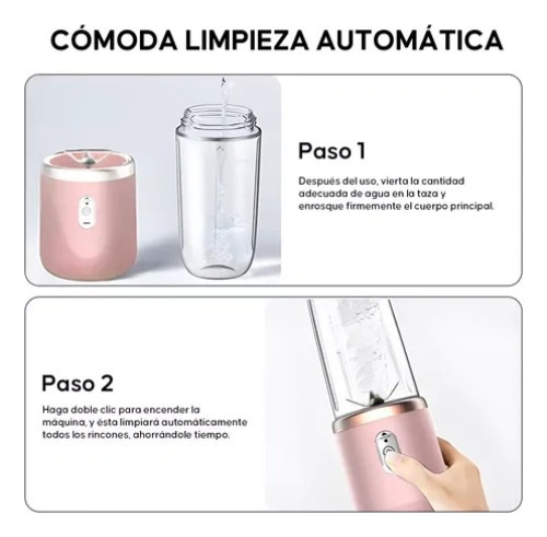 Sa De Mini Vaso Licuadora Portatil Recargable 6 Cuchillas