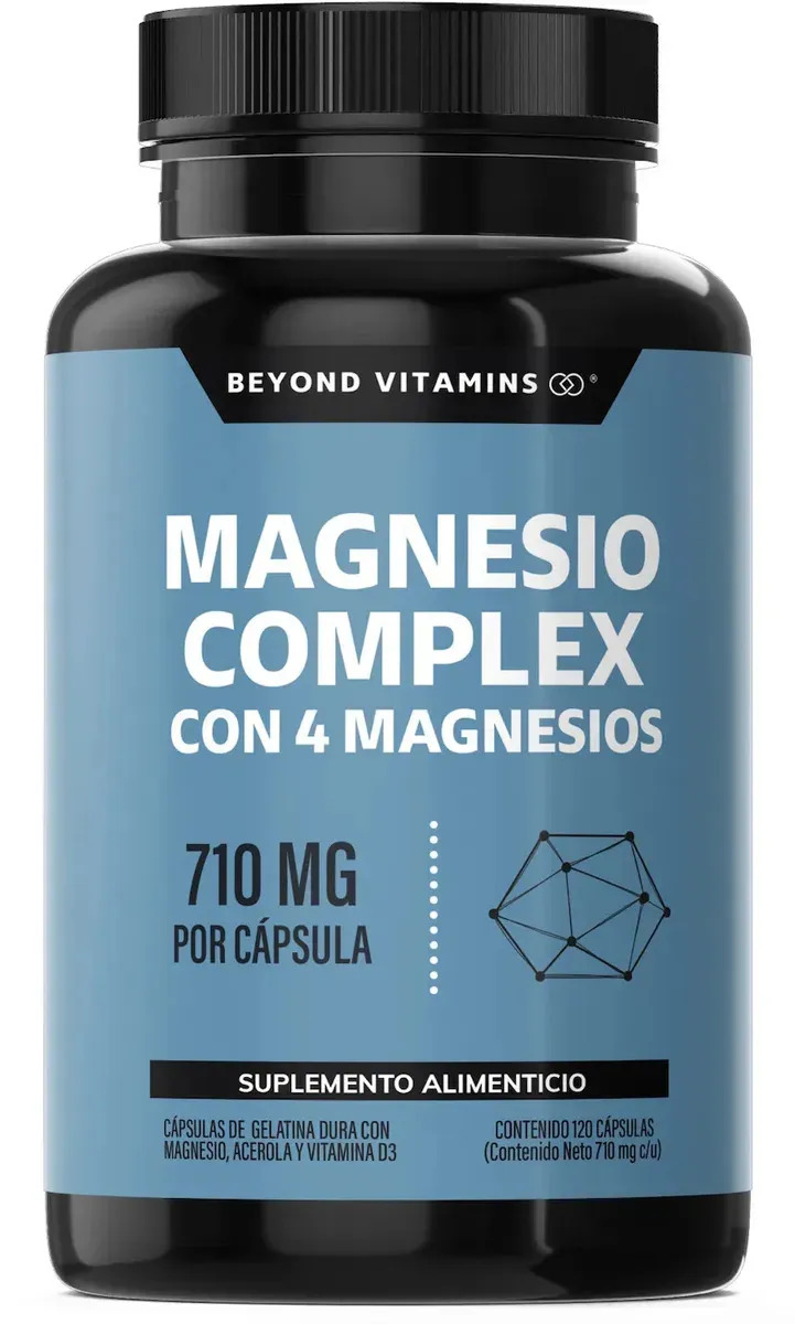 Magnesio Beyond Vitamins en cápsula Sin sabor de 120 un