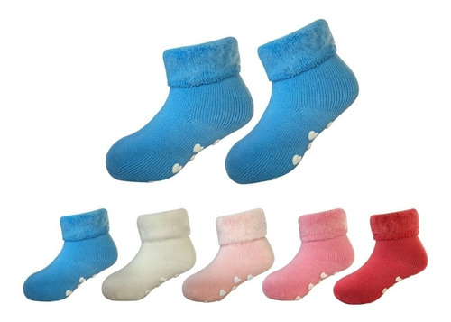 Pack 3 Calcetines Polar Bebé Antideslizante