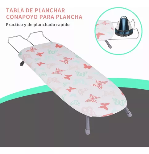 Tabla de planchar de mesa, tabla de planchar portátil con soporte para  planchar, tabla de planchar pequeña plegable con cubierta resistente al  calor y