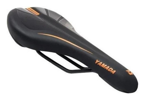 Selim Banco De Bike Mtb Yamada Zl-8010 - Preto Com Laranja