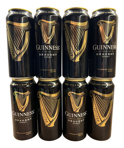 (4) Cerveza Guinness Draught 