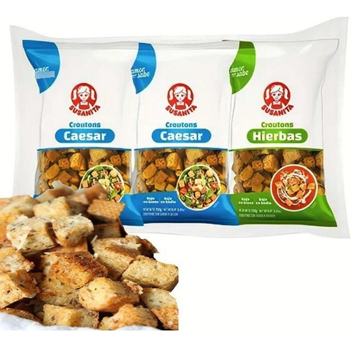 Crouton Susanita Hierbas Ó Caesar 250g X 3