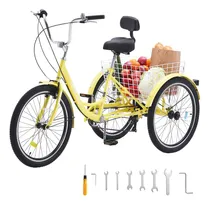 Comprar Vevor Bicicletas De Tres Ruedas Para Adultos, Triciclos De 3