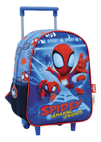 Mochila Wabro Spidey Space Carro Escolar Jardín 12 In