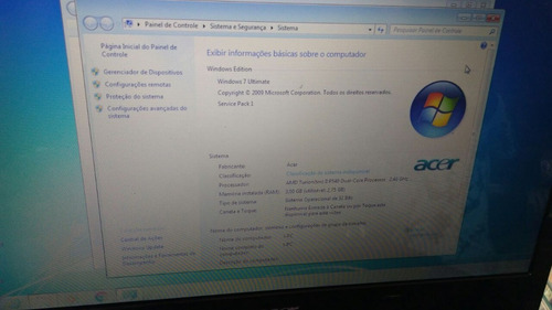 Notebook Acer Aspire Signal Up 4553 Dual Core (Usado)