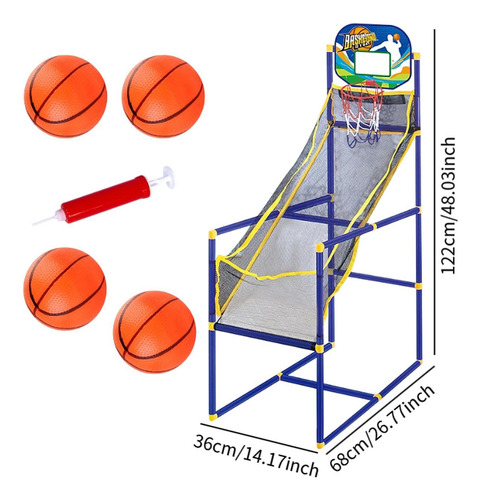 Arcade Basketball Game Game Hoop Y Balls Altura Con 4 Bolas