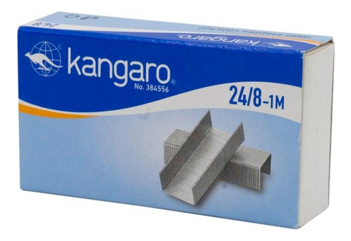 Broche Nr 24/8 Kangaro Ganchito P/abrochadora 20 Cajas X1000
