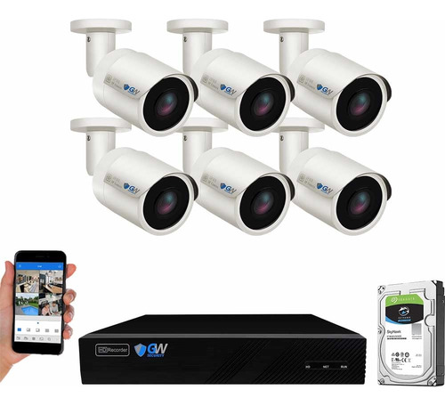Gw Security 8 Channel 4k Nvr 8mp Ai Sistema De Cámara De