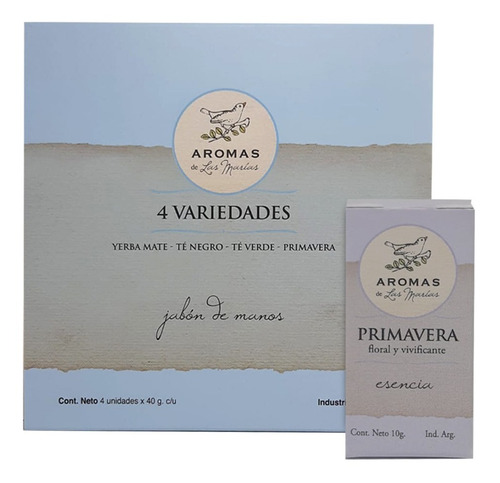 Imagen 2 de 2 de Set Mini Jabones + Esencia Aromatizante Primavera