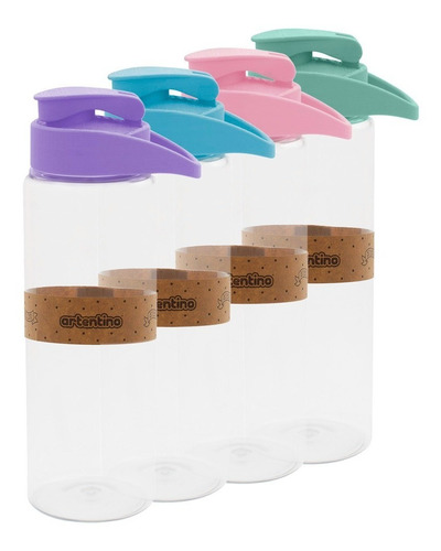 Imagen 2 de 6 de Botella De Agua Pico Deportiva Gimnasio Niños Mujer Hombre