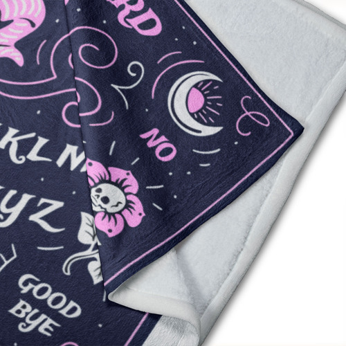 Cobija Matirmonial Curiosidades Varios Diseños Ultrasuave Ouija Azul Lisa