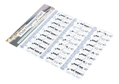 Tabla De Práctica De Digitación De Flauta (56 X 40 Cm), Acor