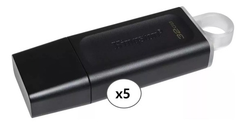 Imagen 3 de 8 de Pack X5 Pendrive 32gb Kingston Datatraveler Exodia Usb 3.2