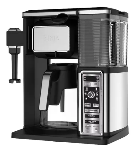 Cafetera Ninja Coffee Bar CF091 automática negra y plata de goteo 110V