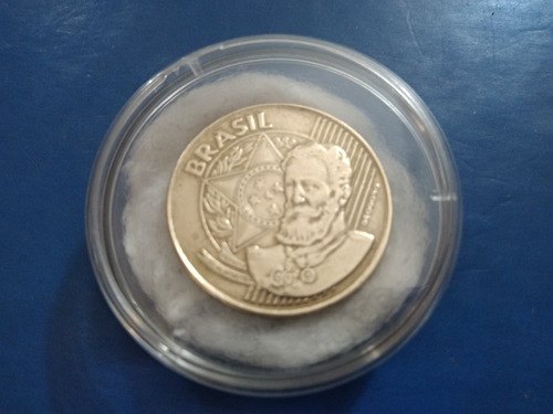 Monedas De Brasil 25 Centavos De Real Año 2003 Con Cajita 