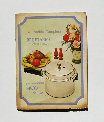 Recetario Ecko La Comida Completa Libro Recetario 1970