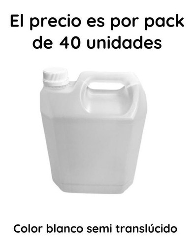 Imagen 5 de 10 de Bidones Plasticos 10 Litros Nuevo Natural Virgen X 40 Un