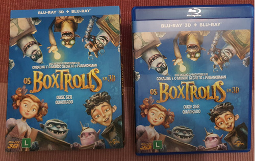 Boxtrolls Bluray 3d + Bluray - Stop Motion - Coraline Laika