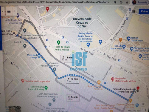 Imagem 2 de 5 de Terreno À Venda, 590 M² Por R$ 3.175.000 - Vila Regente Feijó - São Paulo/sp - Te0741