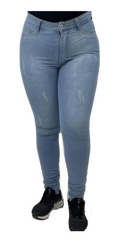 Imagem 1 de 2 de Calça Jeans Feminina Cintura Alta Cós Alto Ducam-05