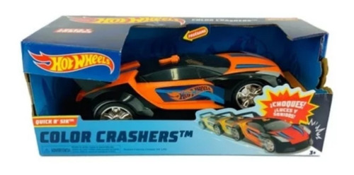 Carro Hot Wheels Color Crasher Luz Y Sonidos Grande Oferta 