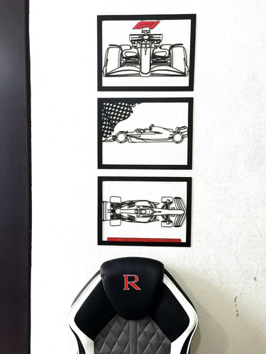 Auto Formula 1 (f1) Decoración De Pared Automovilismo