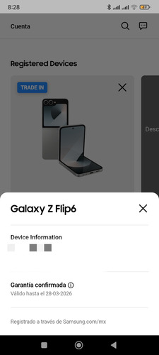 Samsung Galaxy Z Flip6, 512 Gb Y 12 Ram Gris (Usado)
