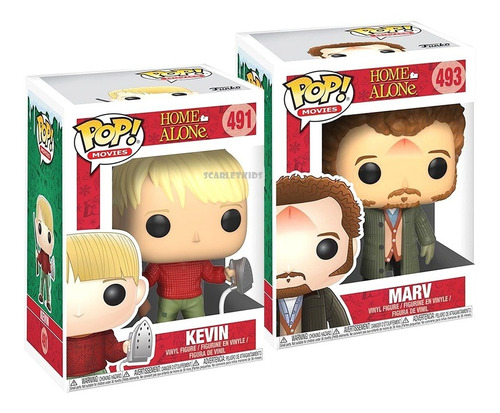 Funko Mi Pobre Angelito Kevin 491 + Marv 493 Scarlet Kids