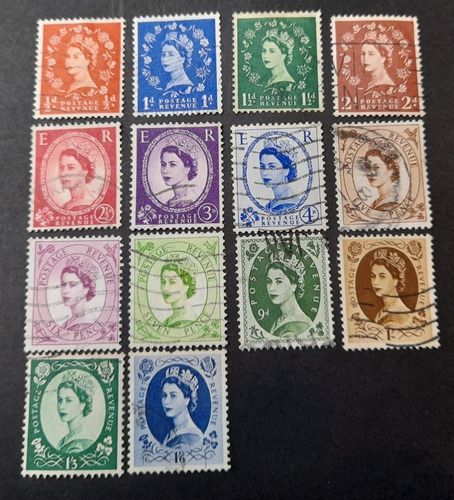 Sello Postal Gran Bretaña - Isabel Ii 1952 / 1954