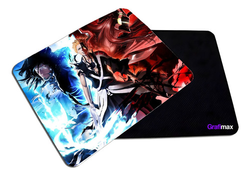  Mousepad Liso 20x17 Cm Ichigo Kurosaki Bleach Anime 