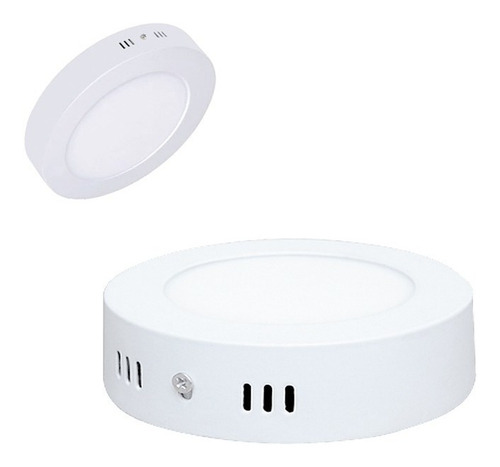 Panel Led 6w Sobreponer Luz Blanca Redondo Certificados
