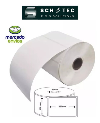 Impresora Térmica Nictom It04 Blanco + 3 Rollos 100x150 Blanco