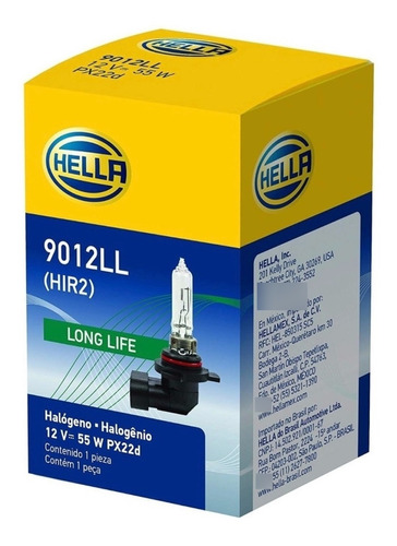 Ampolleta Hella 9012ll 12v 55w Px22d 