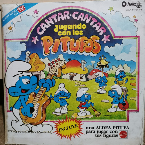 Disco Lp Pitufos-cantar Cantar , Lp Sellado